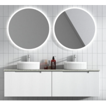 Aulic Vanity PERLA WALL HUNG 1500mm with flat stone top 